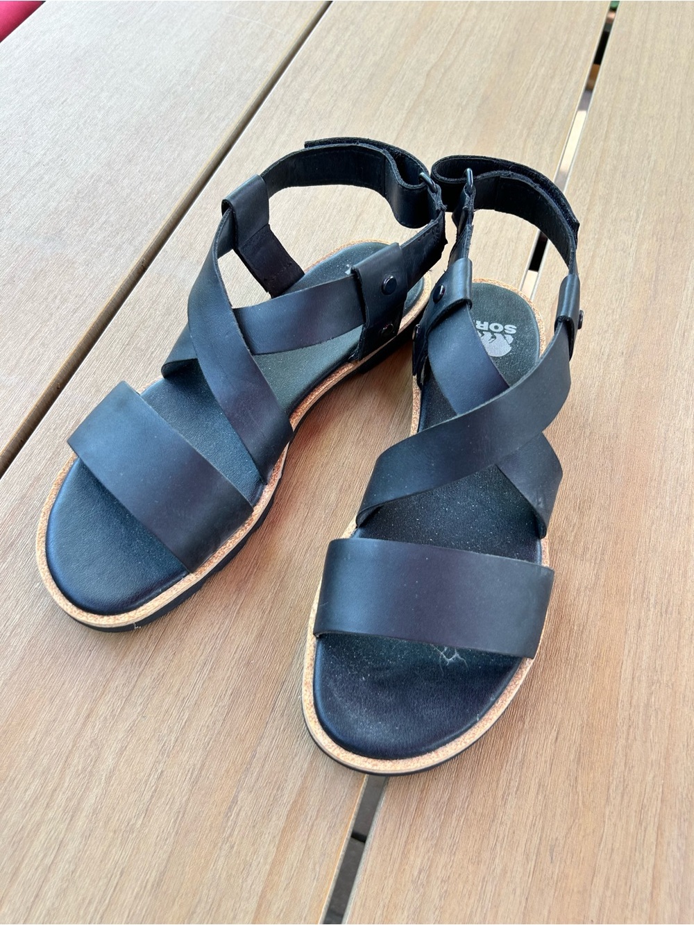 Like New Ella Sorel ankle strap sandals size 6